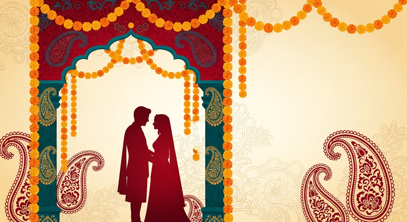 Wedding couple invite preview